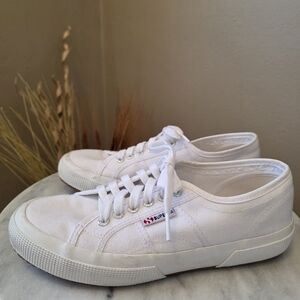 Superga White Canvas Sneakers